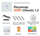 ZONT Climatic 1.2 Погодозависимый автоматический GSM / Wi-Fi регулятор (1 ГВС + 2 прямых/смесительных) с доставкой в Саранск